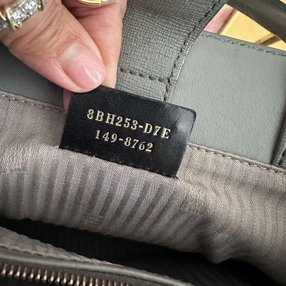 Fendi 2Jours Petite Leather Satchel‎ – Gray – Made in Italy - Picture 5 of 9